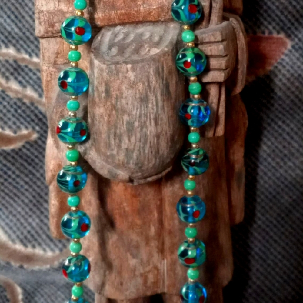 Murano bead necklace